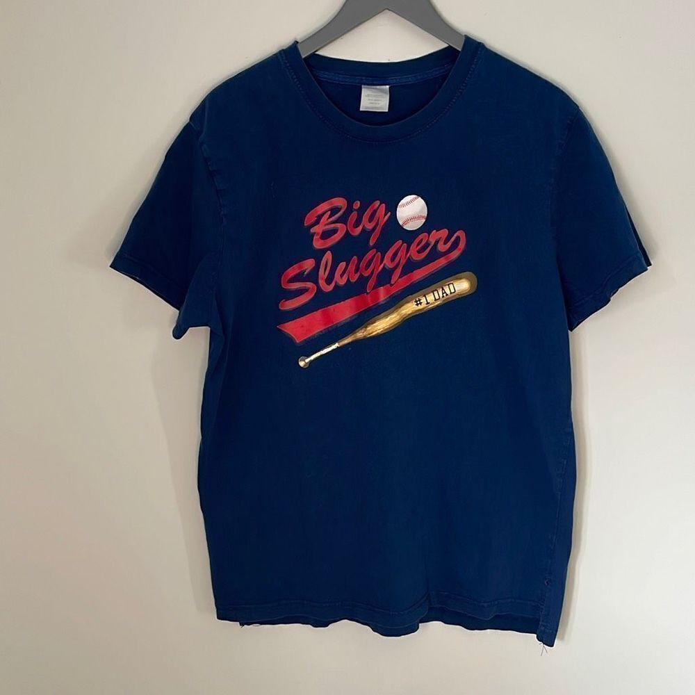 Mens T-Shirt. Baseball. Big Slugger #1 Dad.‎ Size Large.